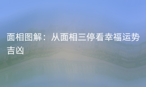 面相图解：从面相三停看幸福运势吉凶