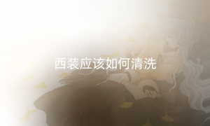 西装应该如何清洗